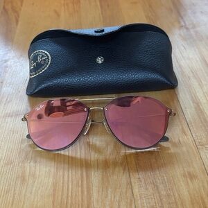 Ray-Ban Sunglasses with Rose-Tinted Lenses